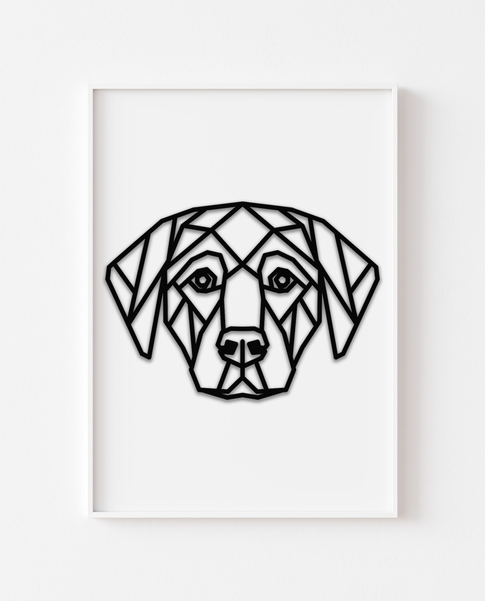 Modern Geometric Dog Art Print