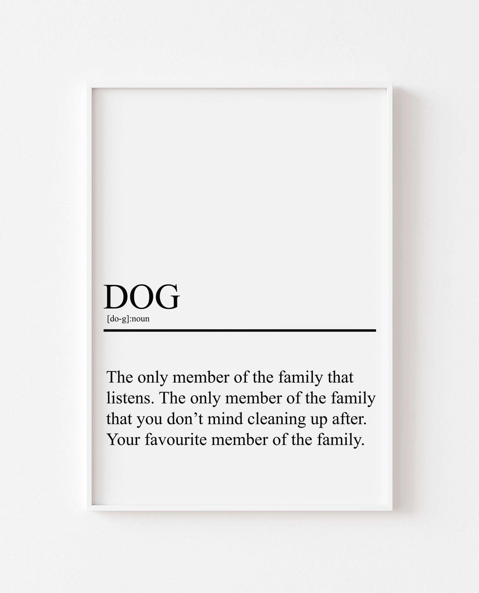 Dog Definition Print Dog Art Print