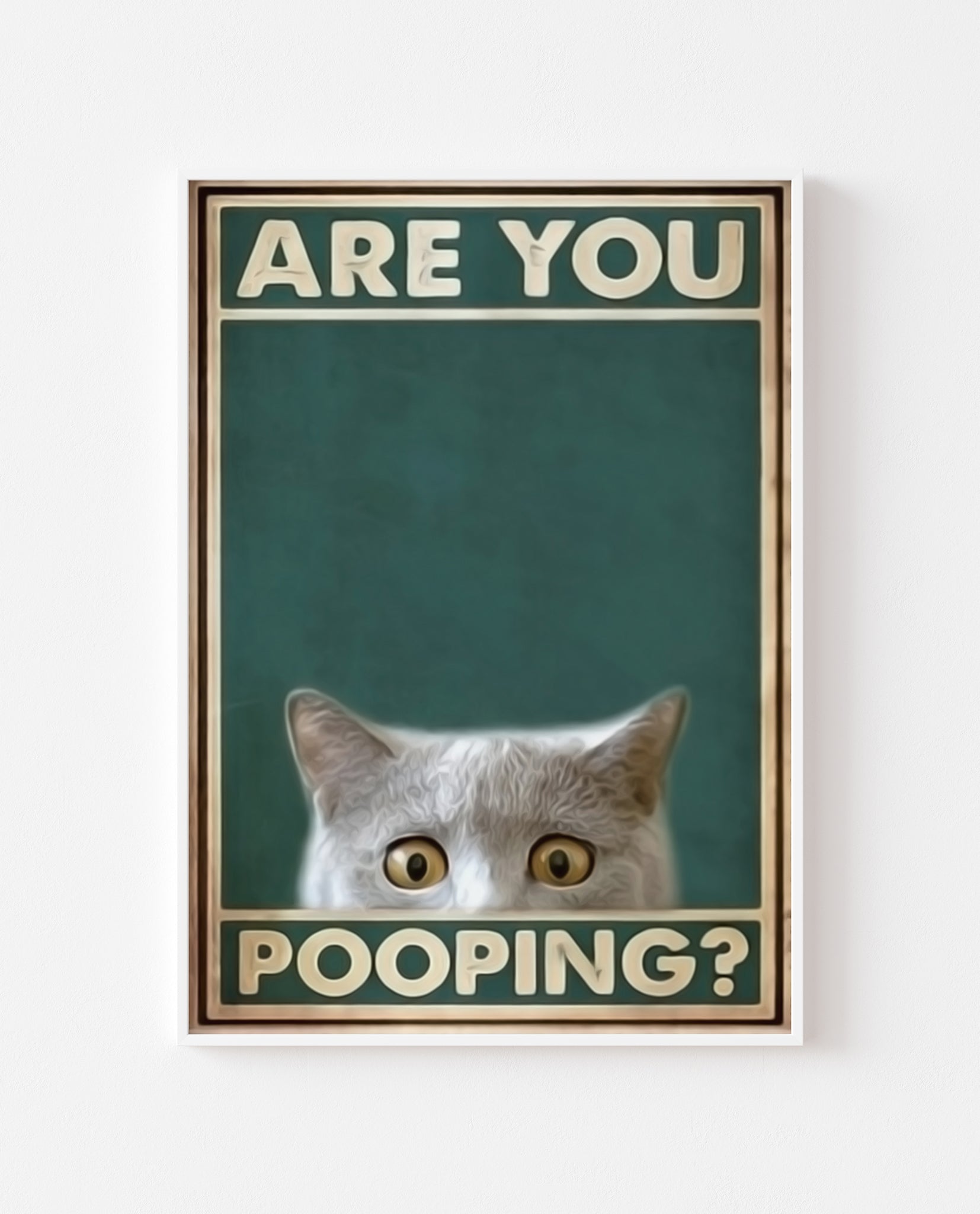 Are You Pooping? British Shorthair Cat Art Print