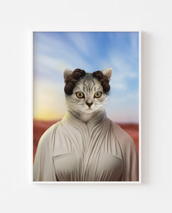 The Princess Leia Custom Pet Pawtrait